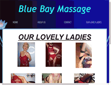 Tablet Screenshot of bluebaymassage.com